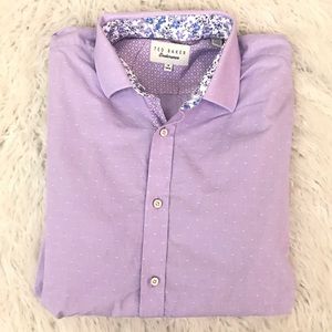 Ted Baker endurance lavender button down shirt
